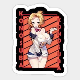 Luna Kono Subarashii Sekai ni Shukufuku wo Anime Sticker